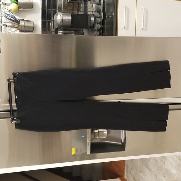 💕DEREK LAM 10 CROSBY💕 Lucia Flared Slit Trousers ~ Black 8 NWT - Picture 10 of 16